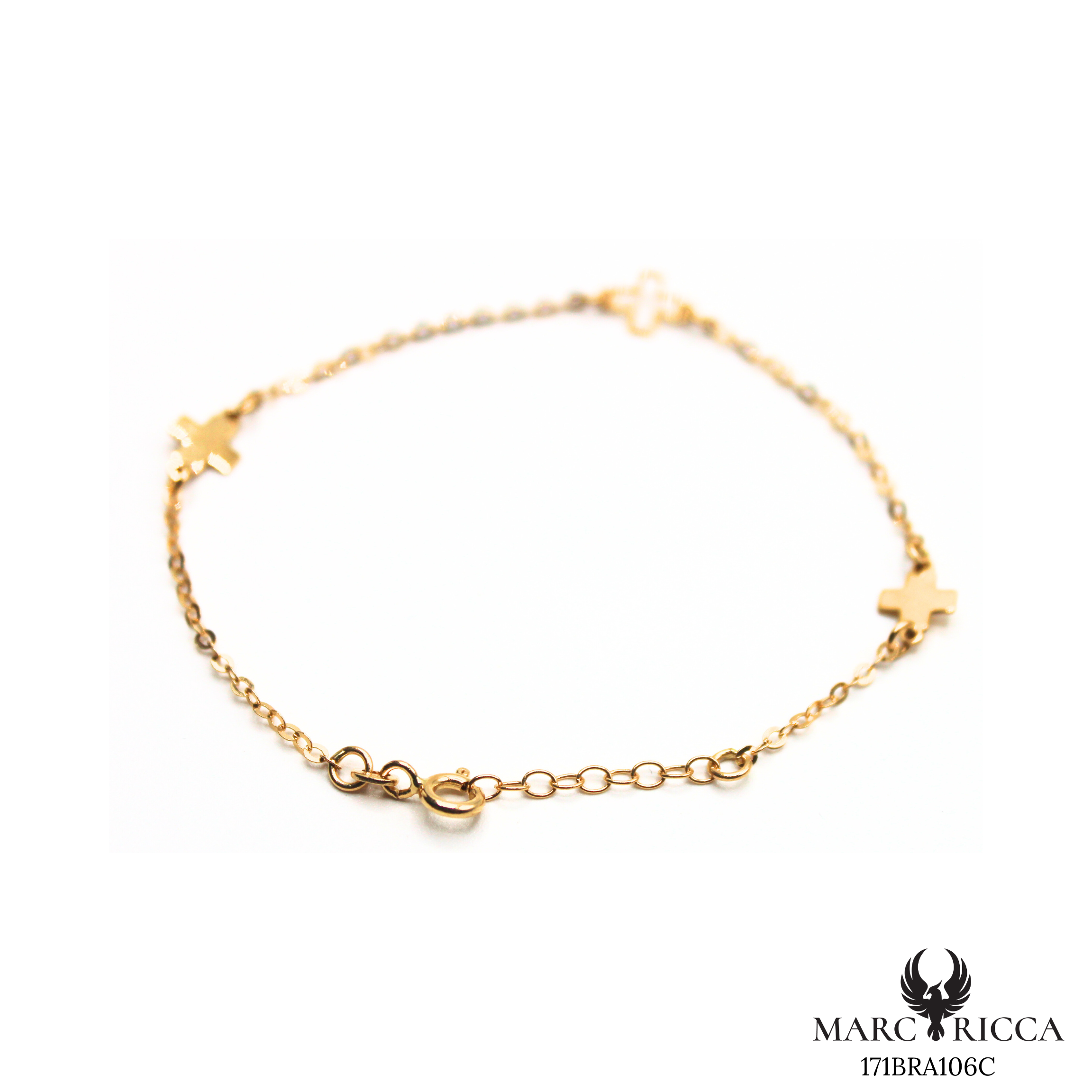 Bracelet Or Triple Croix