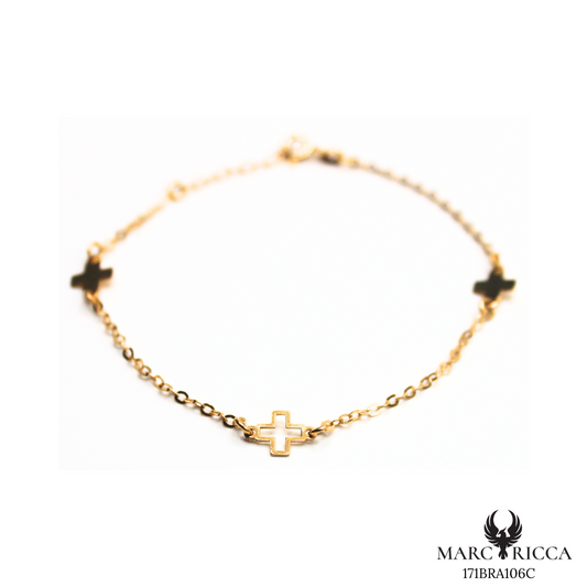 Bracelet Or Triple Croix
