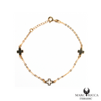 Bracelet Or Triple Croix