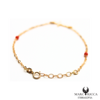 Bracelet Or Corail Perle & Croix