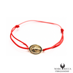 Bracelet Or Elastique Rouge & Madone