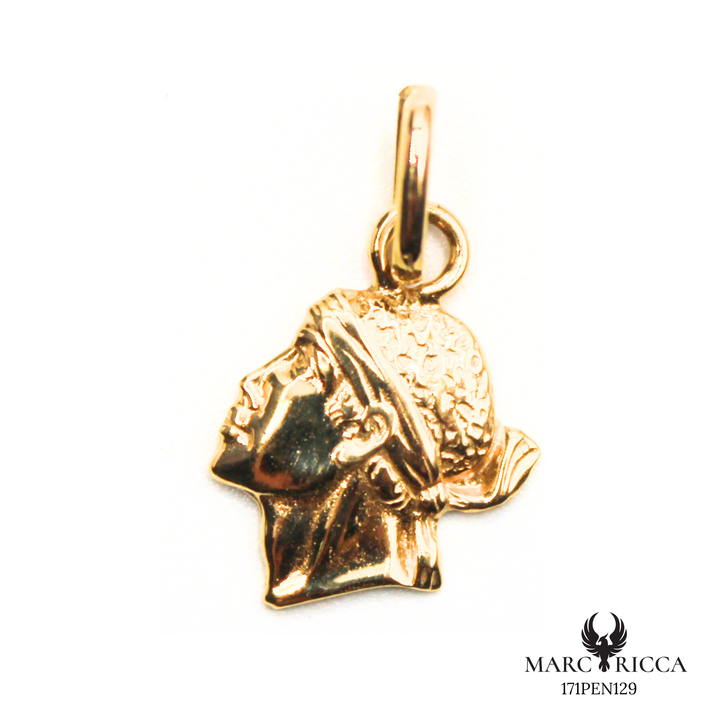 Pendentif Or Tête de Maure 3D
