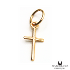 Pendentif Or & Or Rose Croix