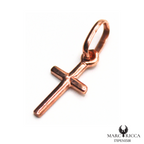 Pendentif Or & Or Rose Croix