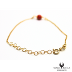 Bracelet Vermeil Corail Perle Seule