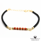 Bracelet Vermeil Cordon & Corail Perle