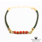 Bracelet Vermeil Cordon & Corail Perle
