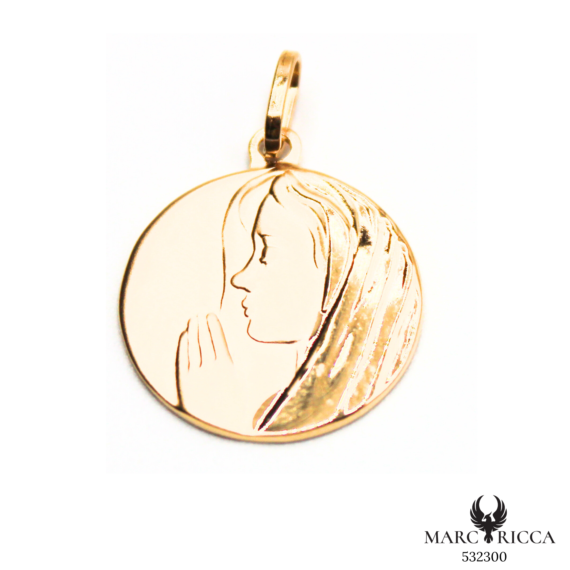 Pendentif Or Médaille Vierge