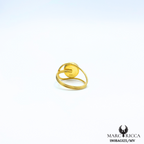 Bague œil de Sainte Lucie réglable