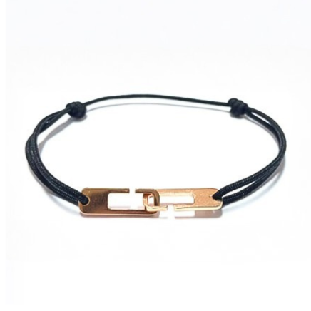 Bracelet Menottes grand model en Argent rosé - VALENZI