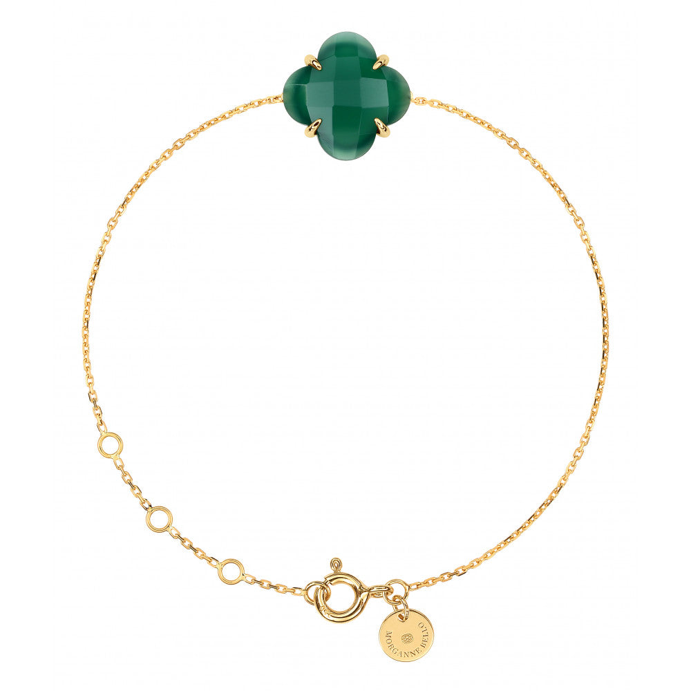 Bracelet Agate Verte VICTORIA - Morganne Bello
